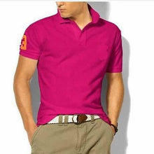 Load image into Gallery viewer, hombre big pony high quality polo top Men Short sleeve Casual rugby Shirt camisa embroidered homme polo masculine